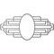 Ekena Millwork Elizabeth Architectural Grde PVC Pierced Medallion, 16"W x 8"H x 7 5/8"IH x 4 3/8"IW x 1/2"P, Pewter CMPP16X08EBAPW - alternate 5